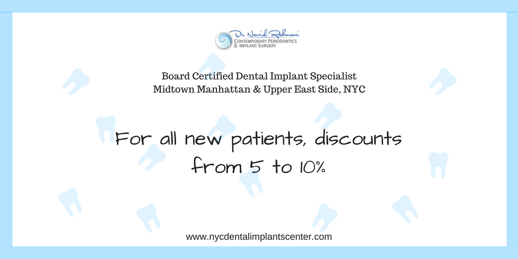 Discount for new patients from NYC Dental Implants Center 